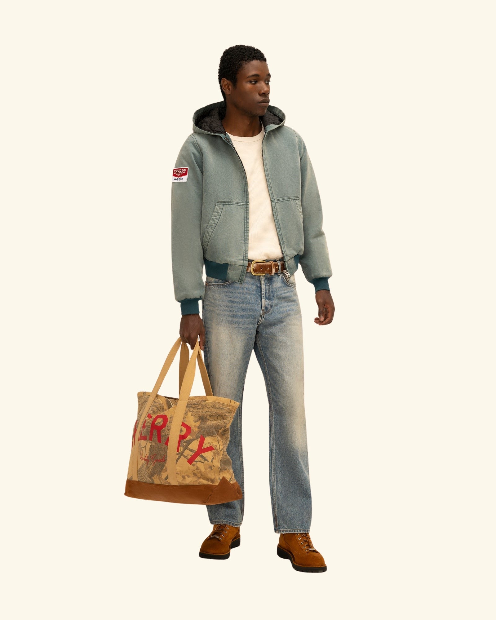 Hooded Canvas Work Jacket – CHERRY LA