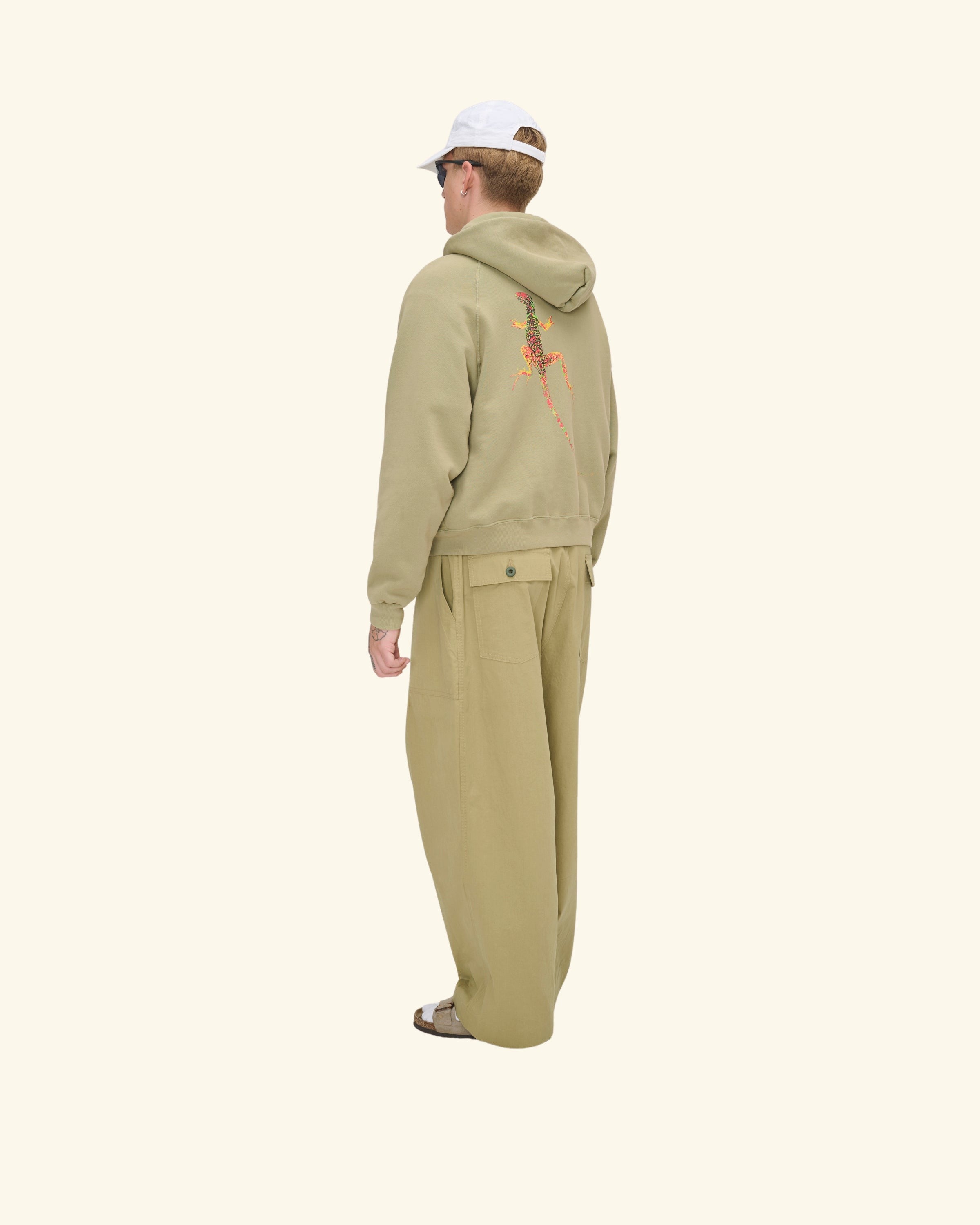 Desert Gecko Zip Up Hoodie (Cactus)