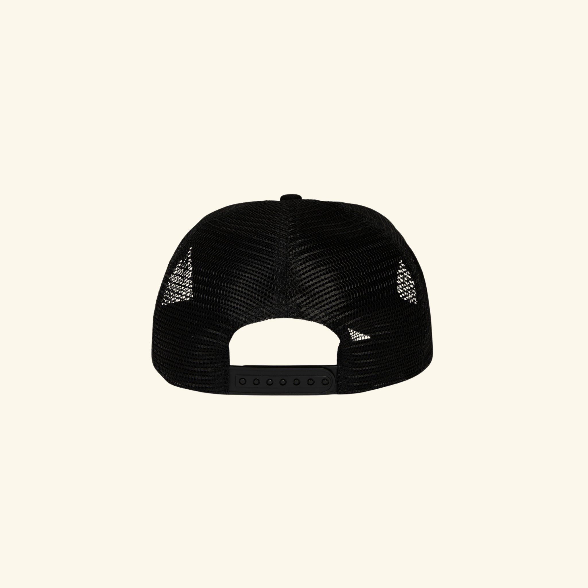 Cherry West Mesh Trucker (Black)