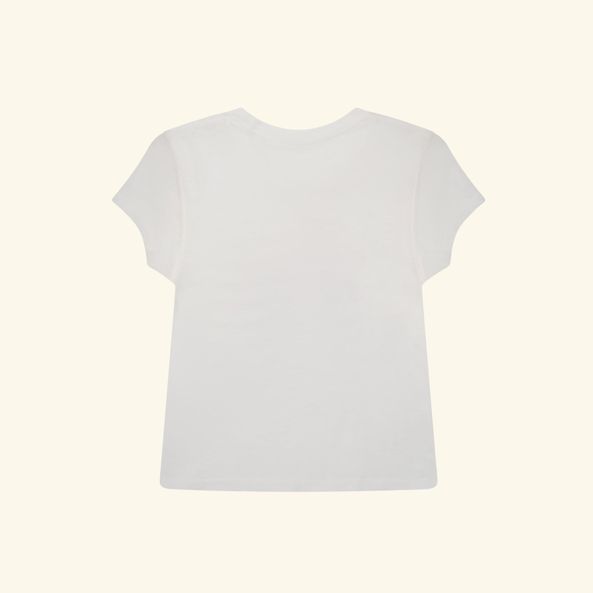 Women's Cowgirl Fitted Baby Tee (Vintage White)