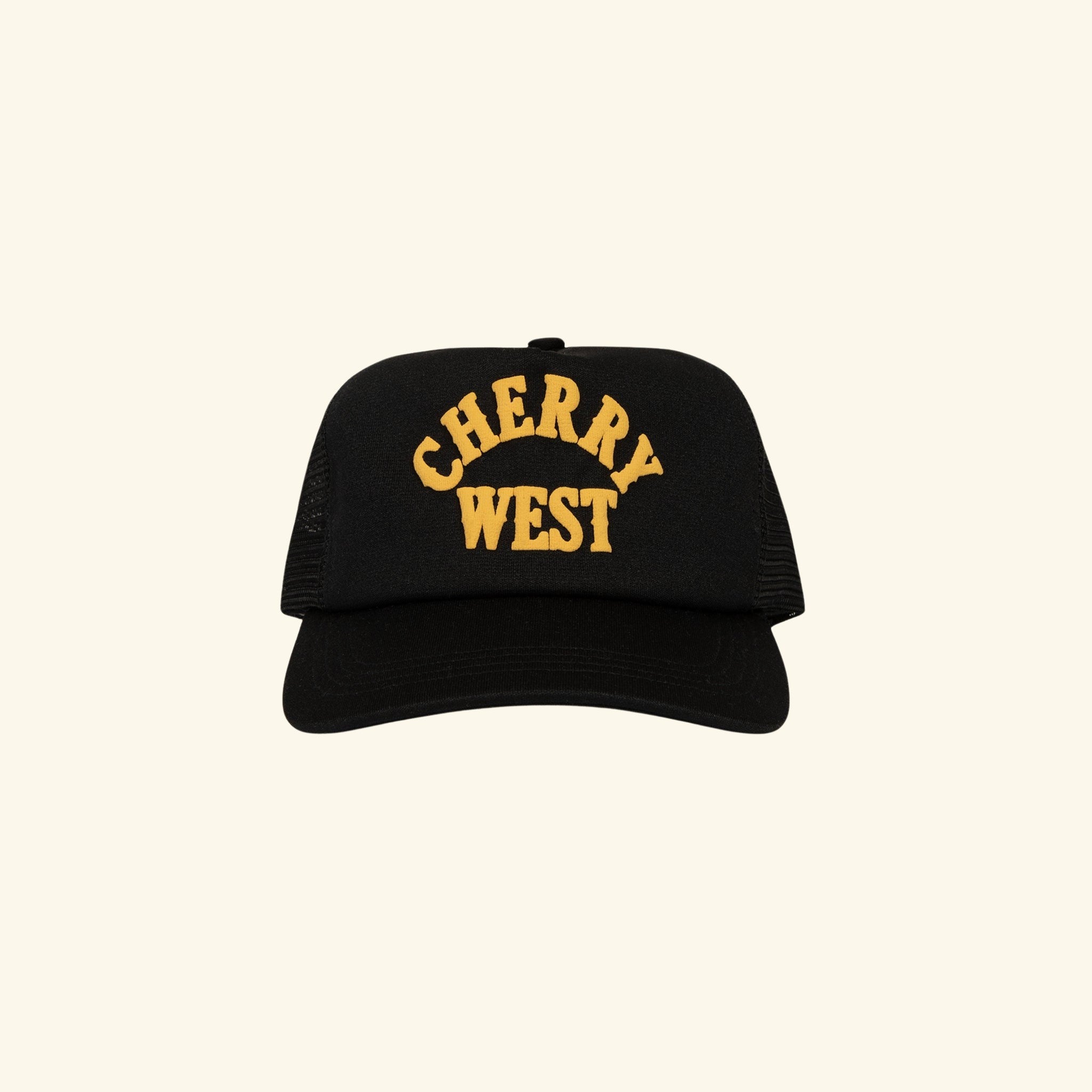 Cherry West Mesh Trucker (Black)