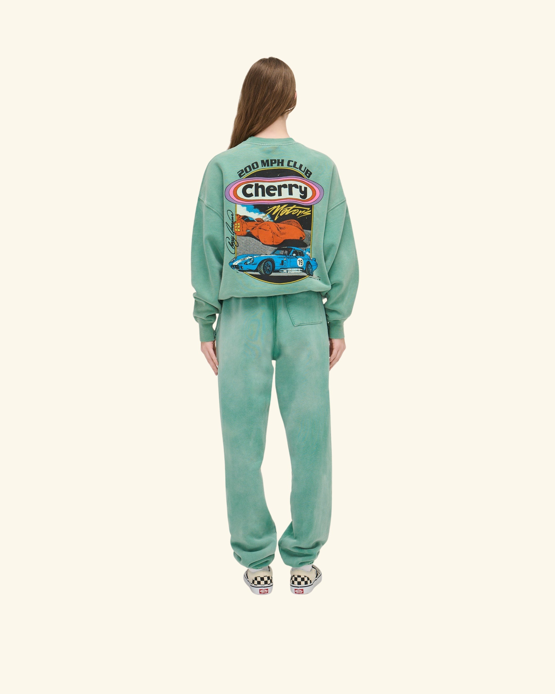 Cherry American Crewneck (Teal)