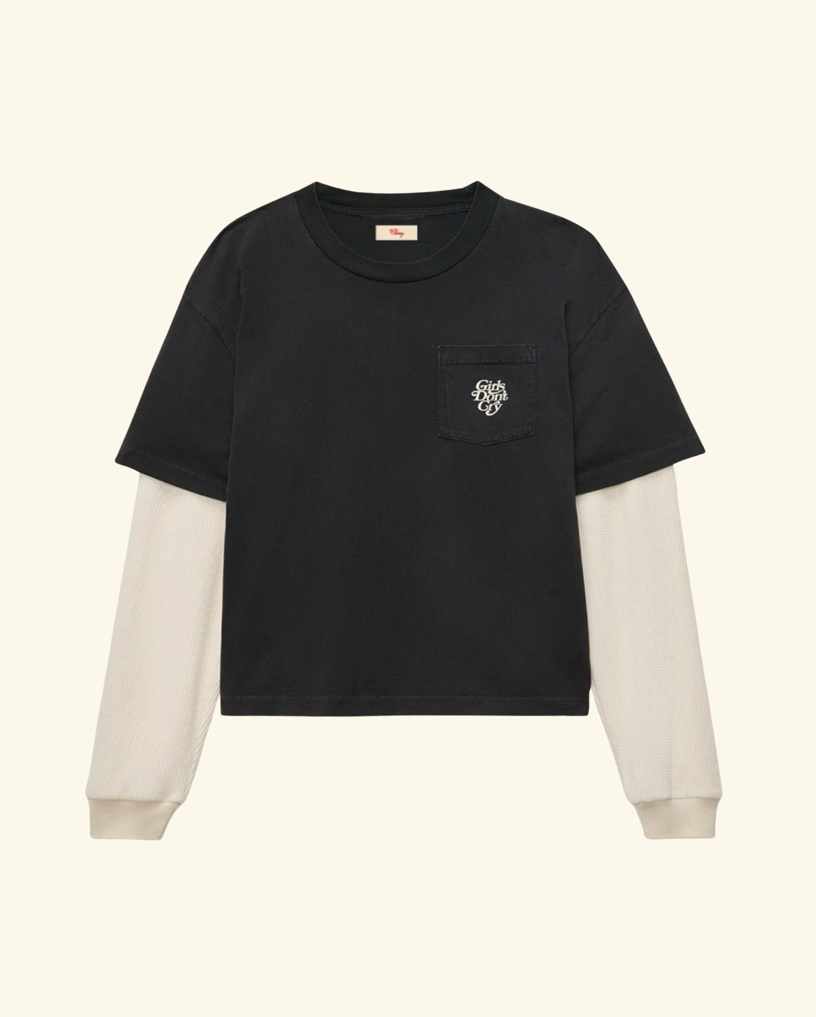 Cherry x GDC Boxy Pocket Thermal L/S (Black)