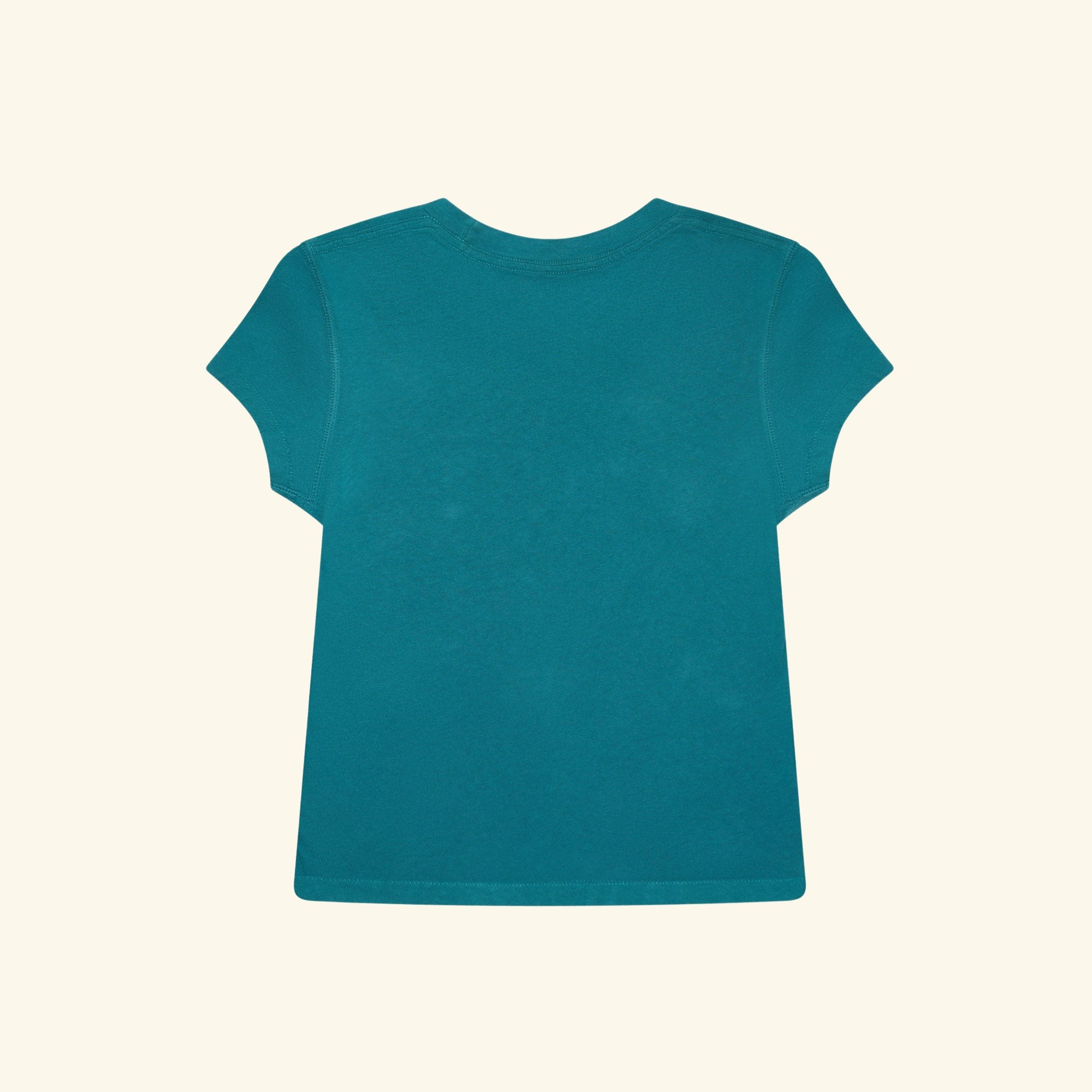 Women's Cowgirl Fitted Baby Tee (Emerald)