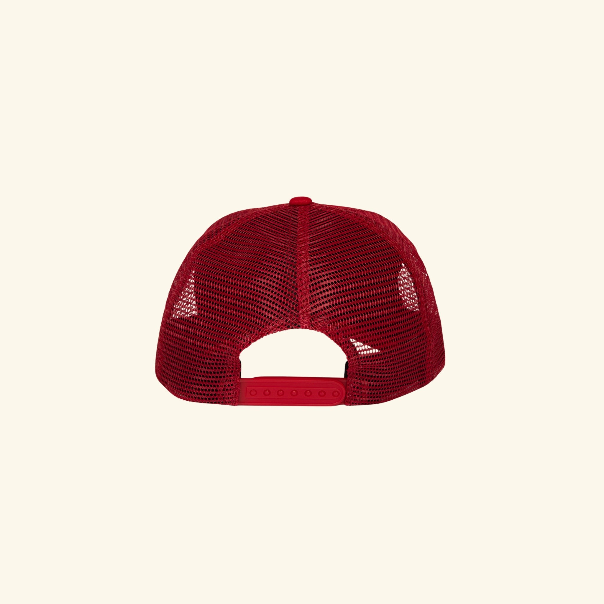 Cherry West Mesh Trucker (Red)