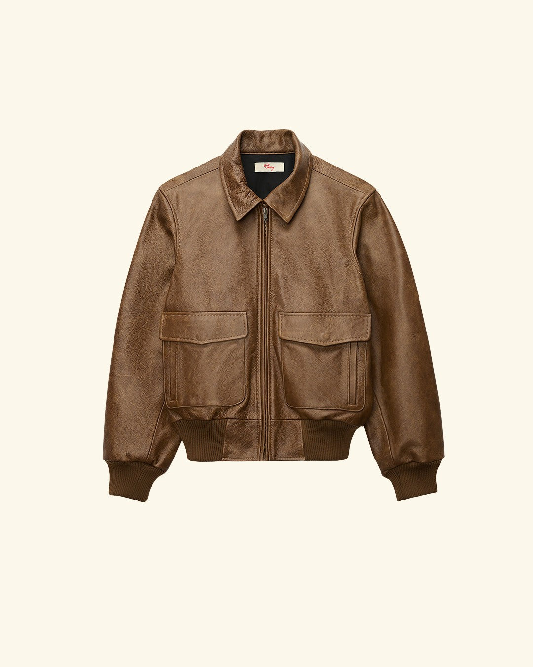 Cherry x GDC Angel Leather Flight Jacket