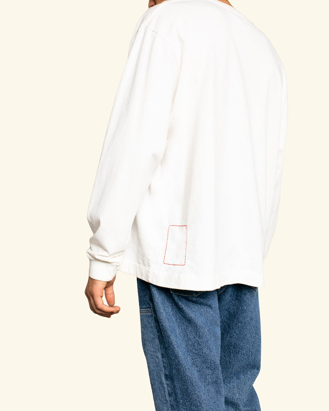 Basic L/S T-Shirt (Vintage White)
