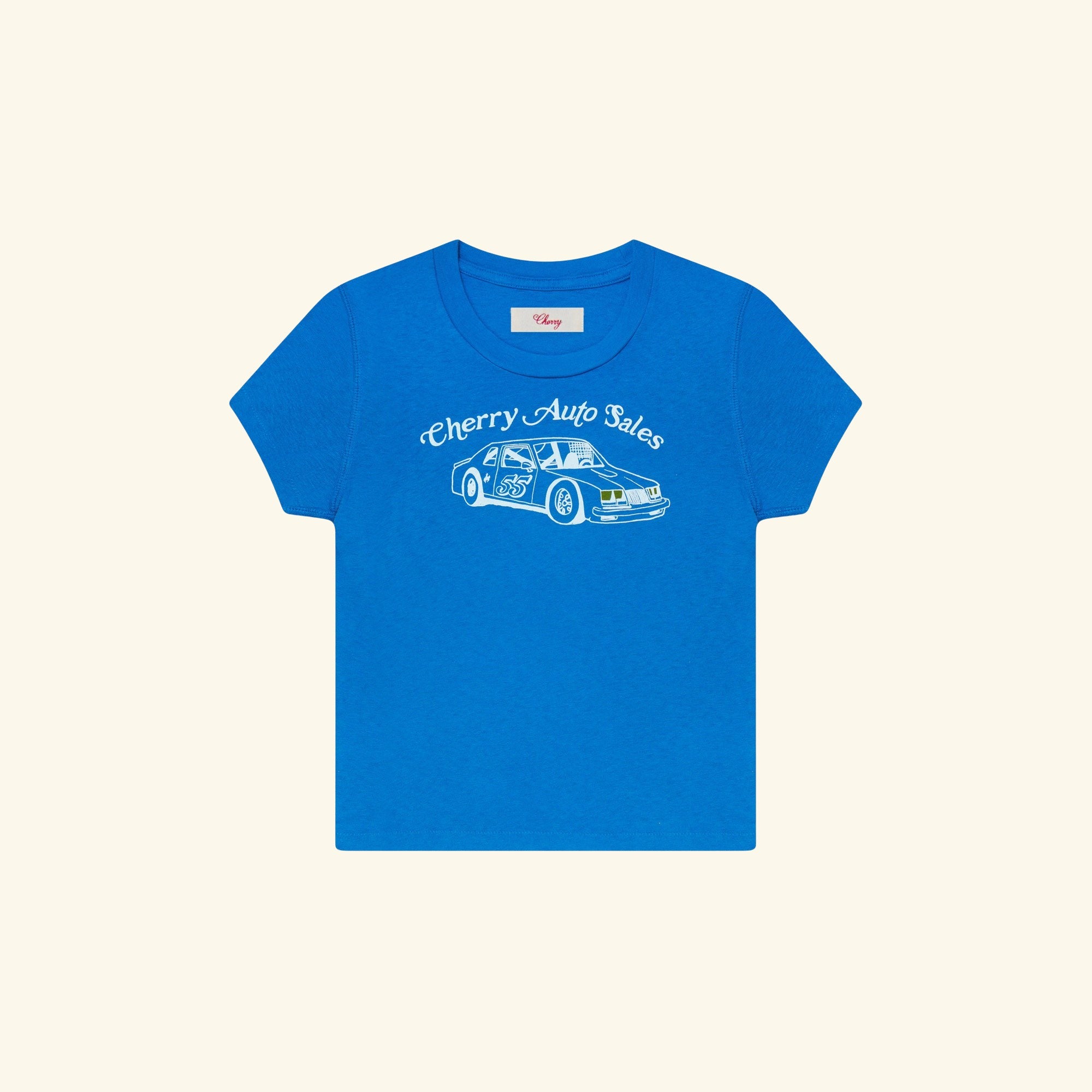 Women's Auto Baby Tee (Blue)