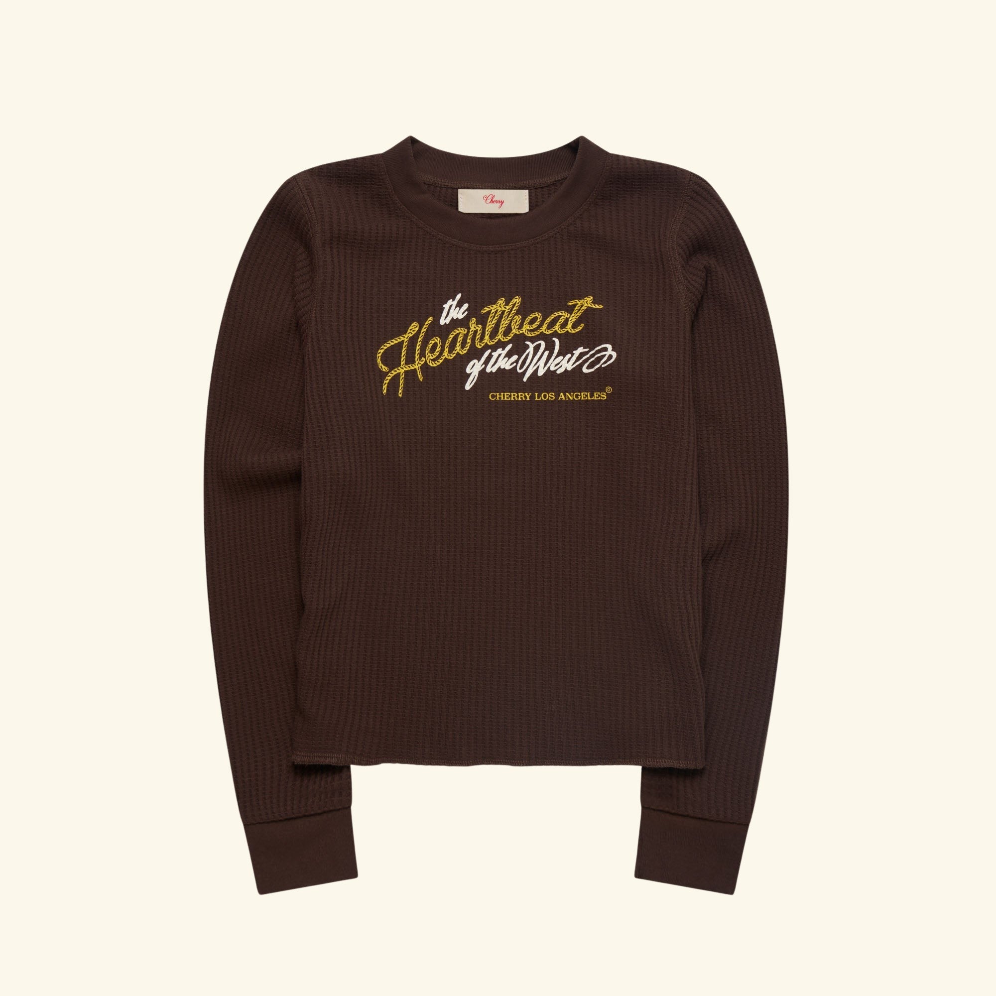 Women's Heartbeat Thermal Longsleeve (Chocolate)
