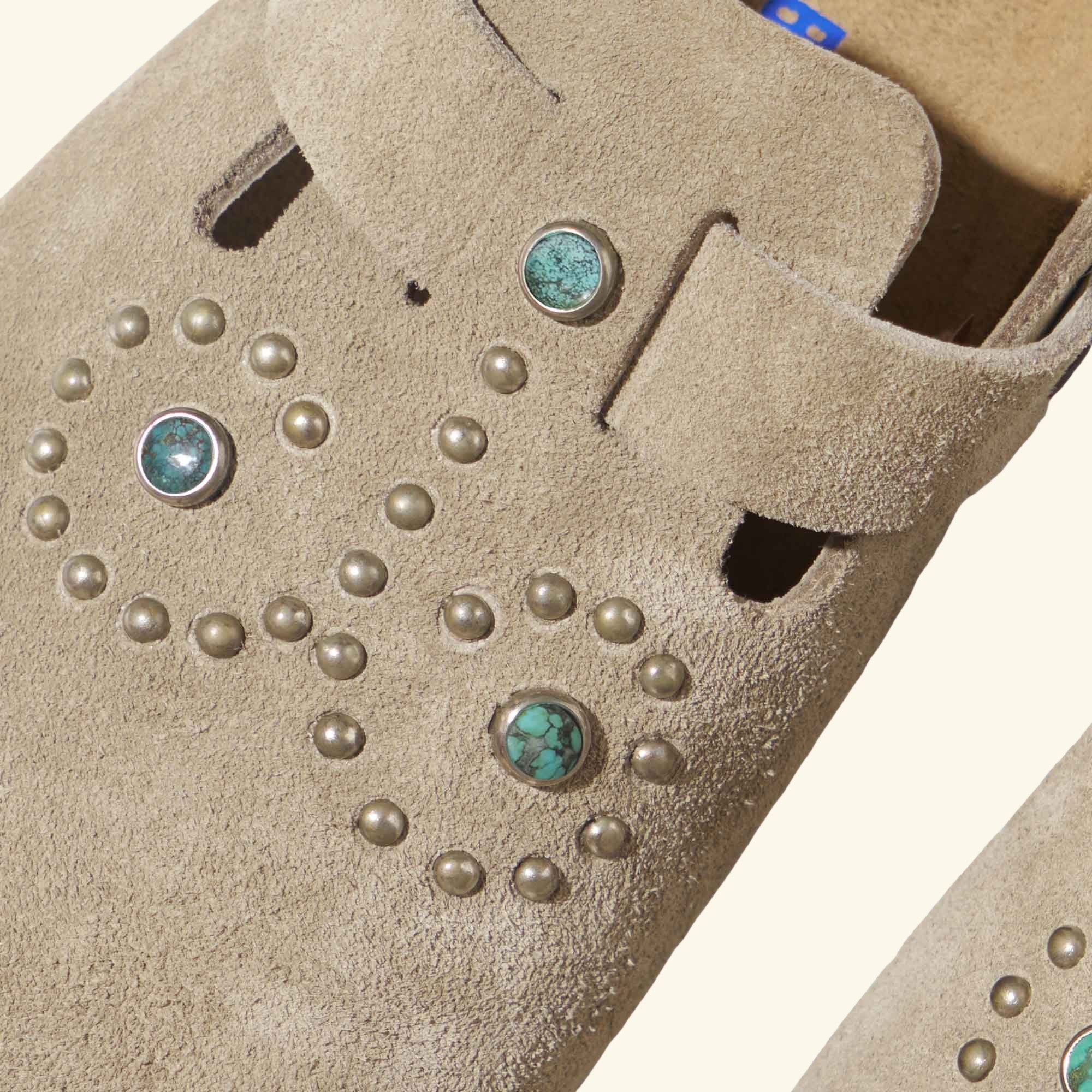 Studded Boston Birkenstock (Taupe)