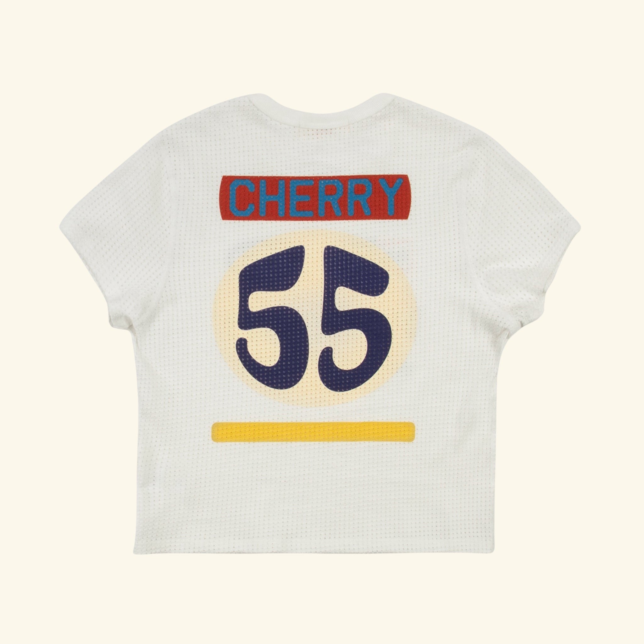 Vanson Mesh Baby Tee (Vintage White)