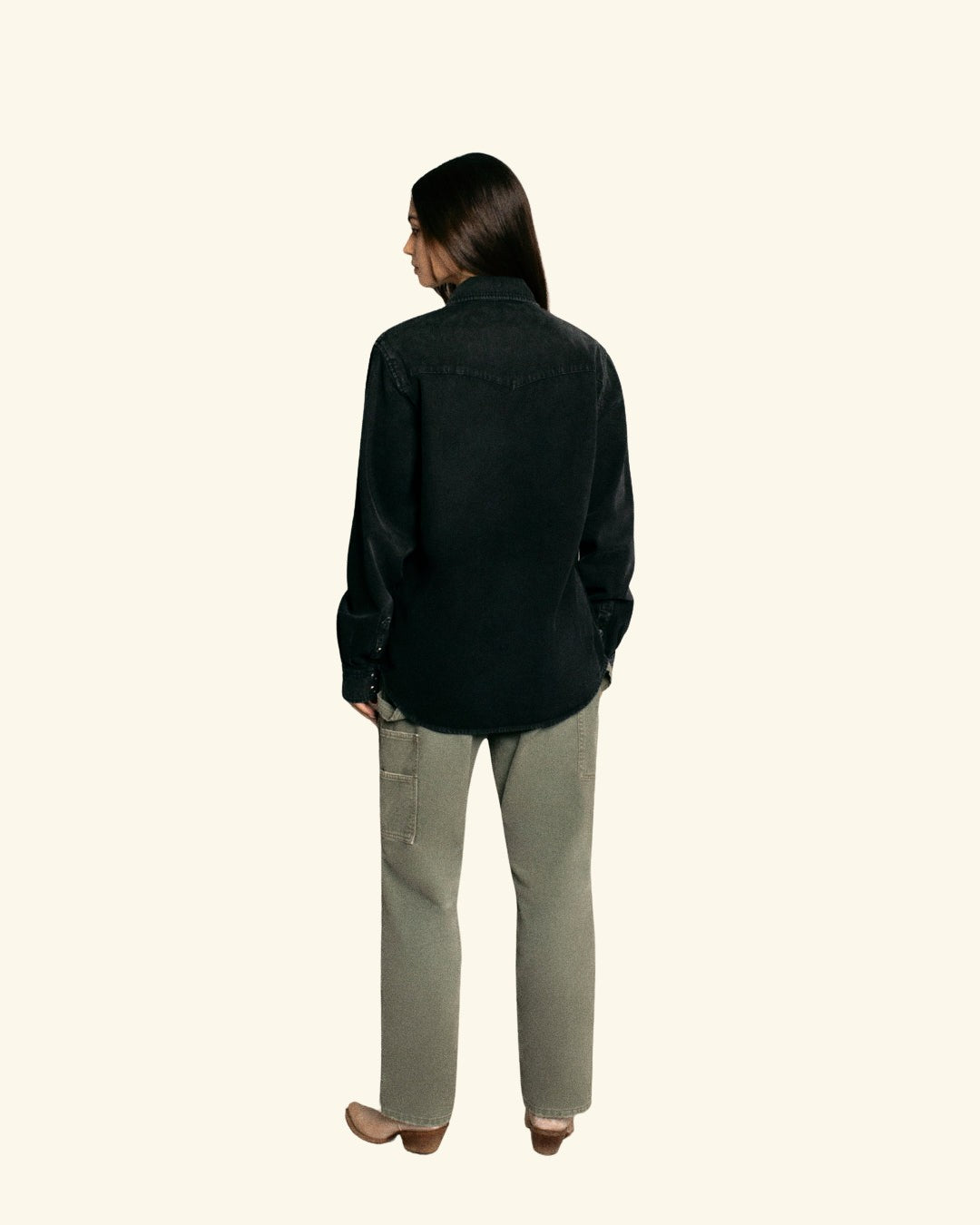 Western Snap Shirt (Black)