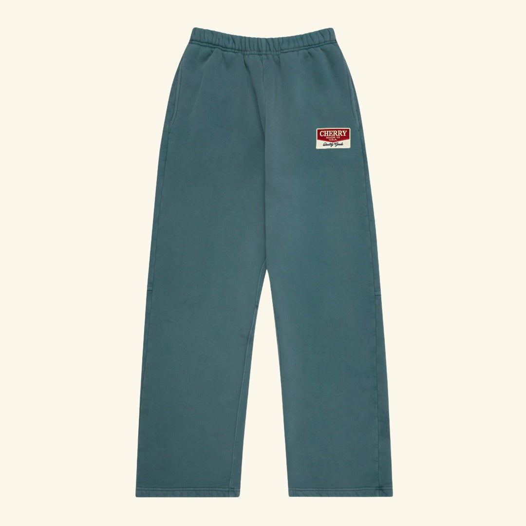 Chevron Patch Parachute Sweatpants