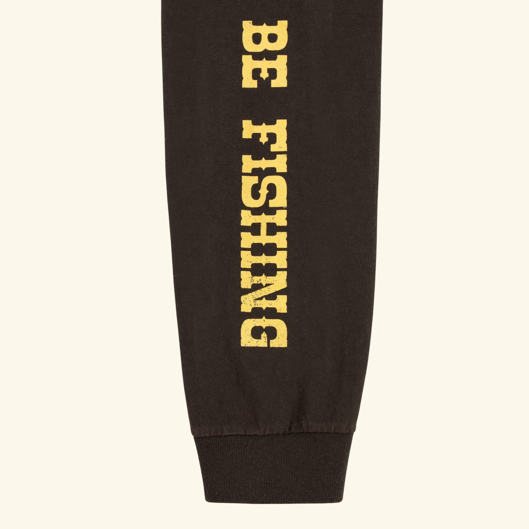 Marlin Fishing Long Sleeve T-Shirt (Vintage Black)