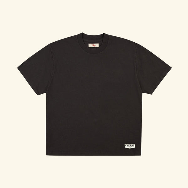 Chevron Boxy T-Shirt (Vintage Black) – CHERRY LA