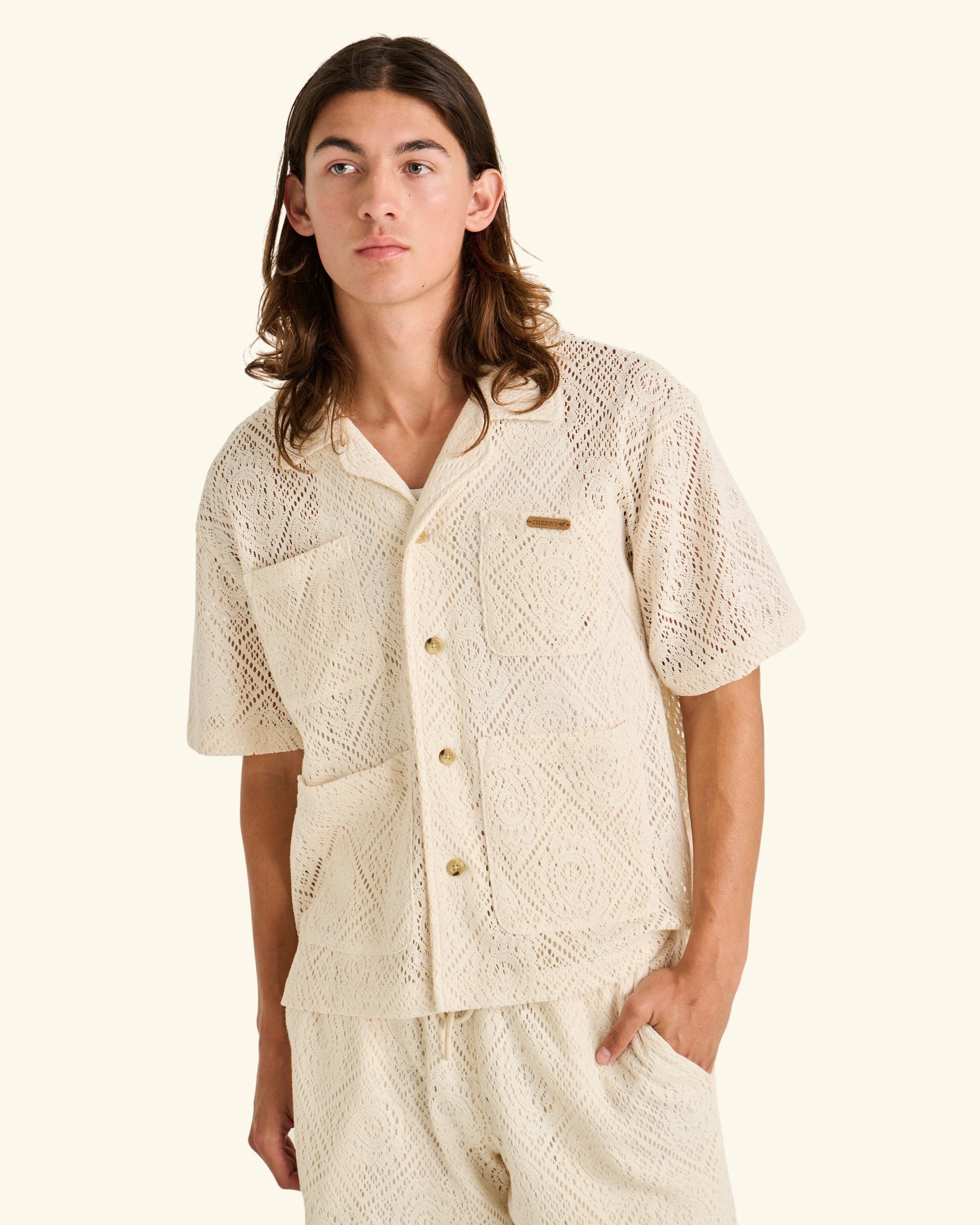 Crochet Lace Shirt – CHERRY LA Crochet Lace Shirt – CHERRY LA