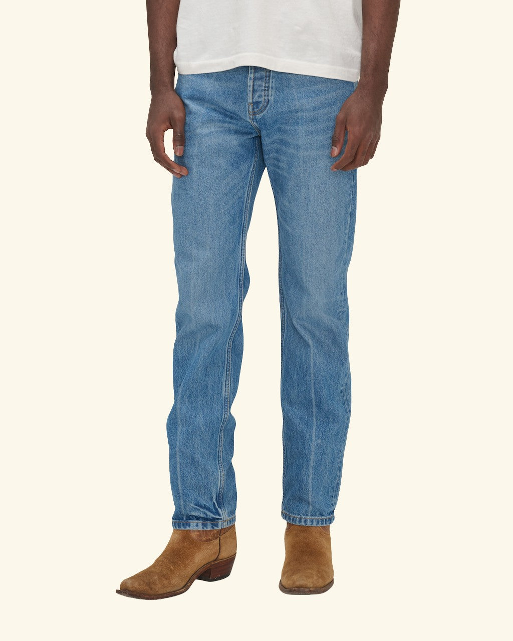 Straight Medium Cowboy Wash Jeans