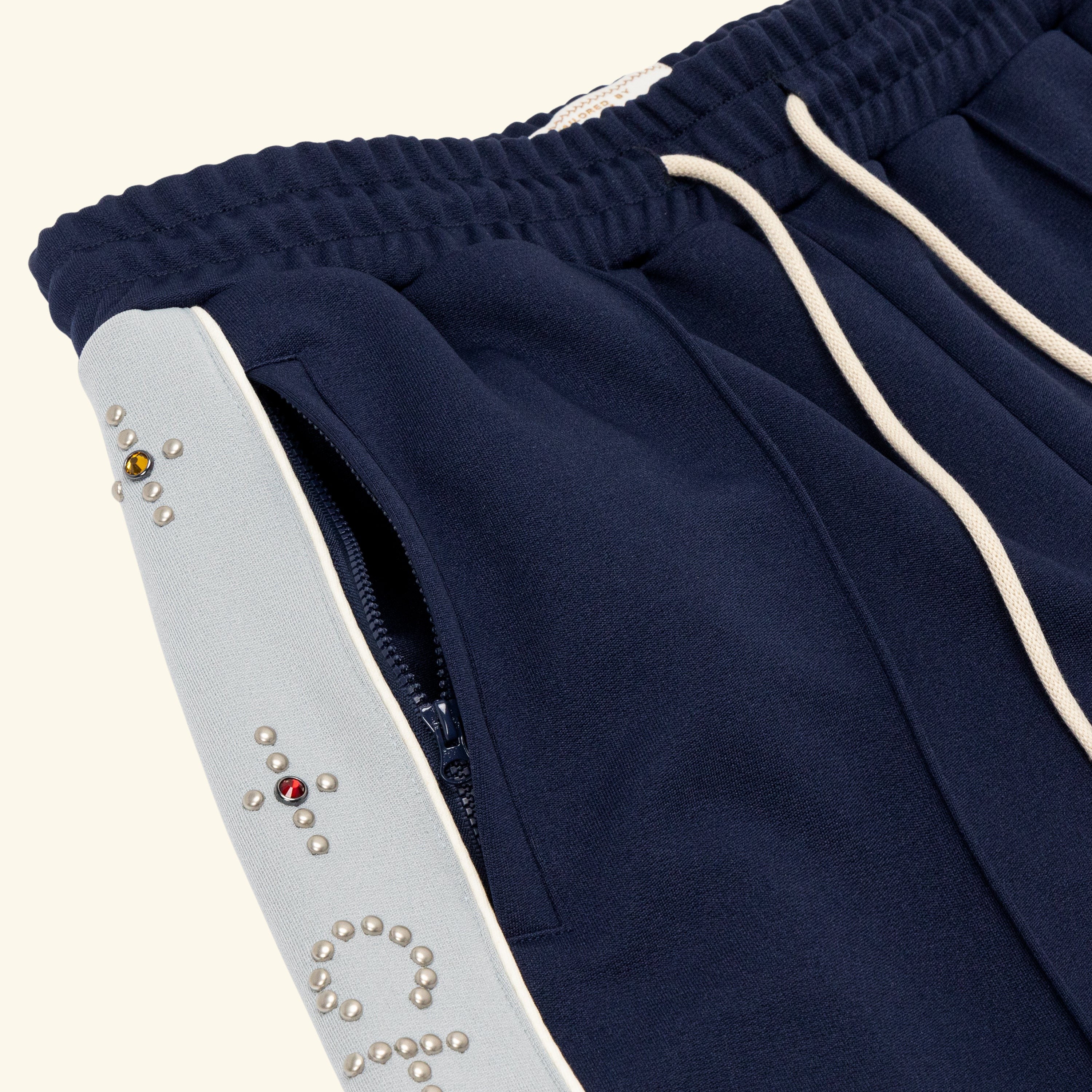 Studded Track Pants (Navy) – CHERRY LA