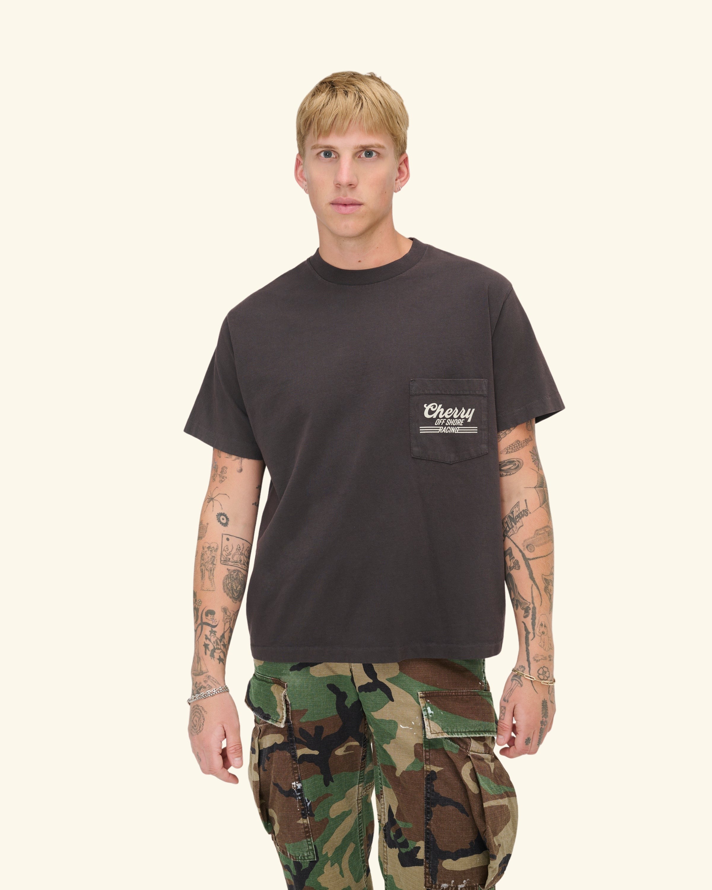 Offshore Boxy Pocket T-Shirt (Vintage Black)