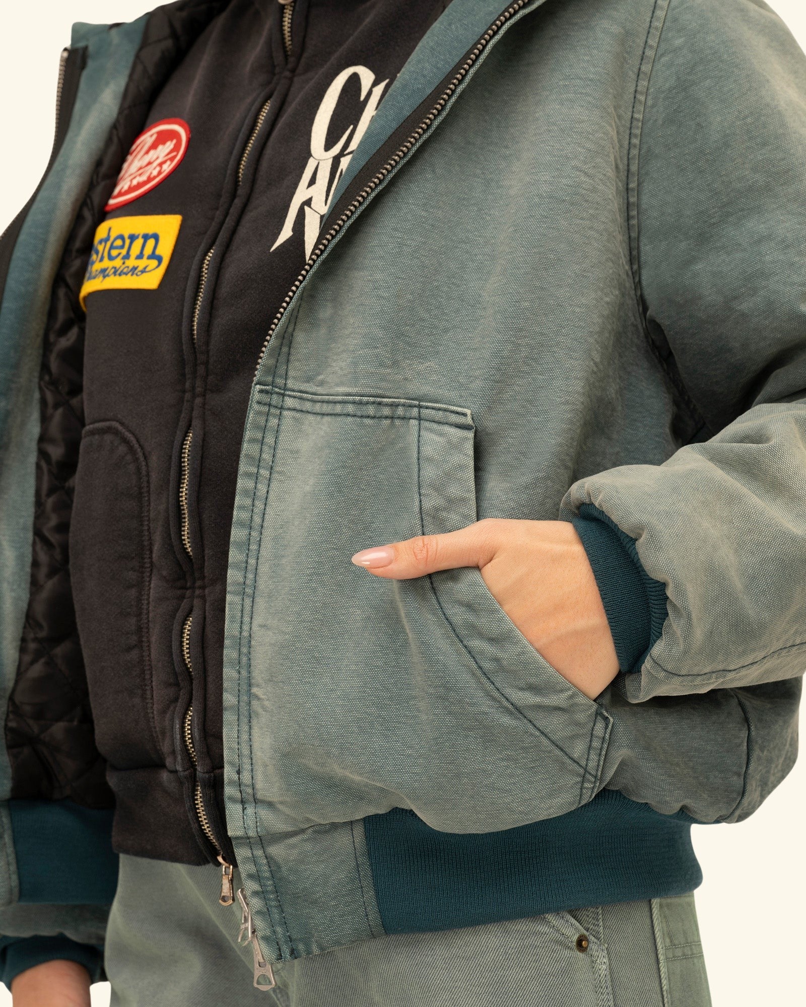 Hooded Canvas Work Jacket