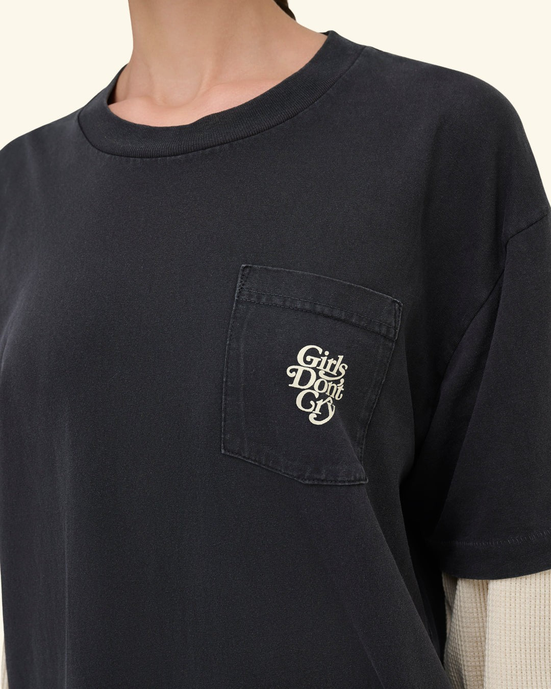 Cherry x GDC Boxy Pocket Thermal L/S (Black)