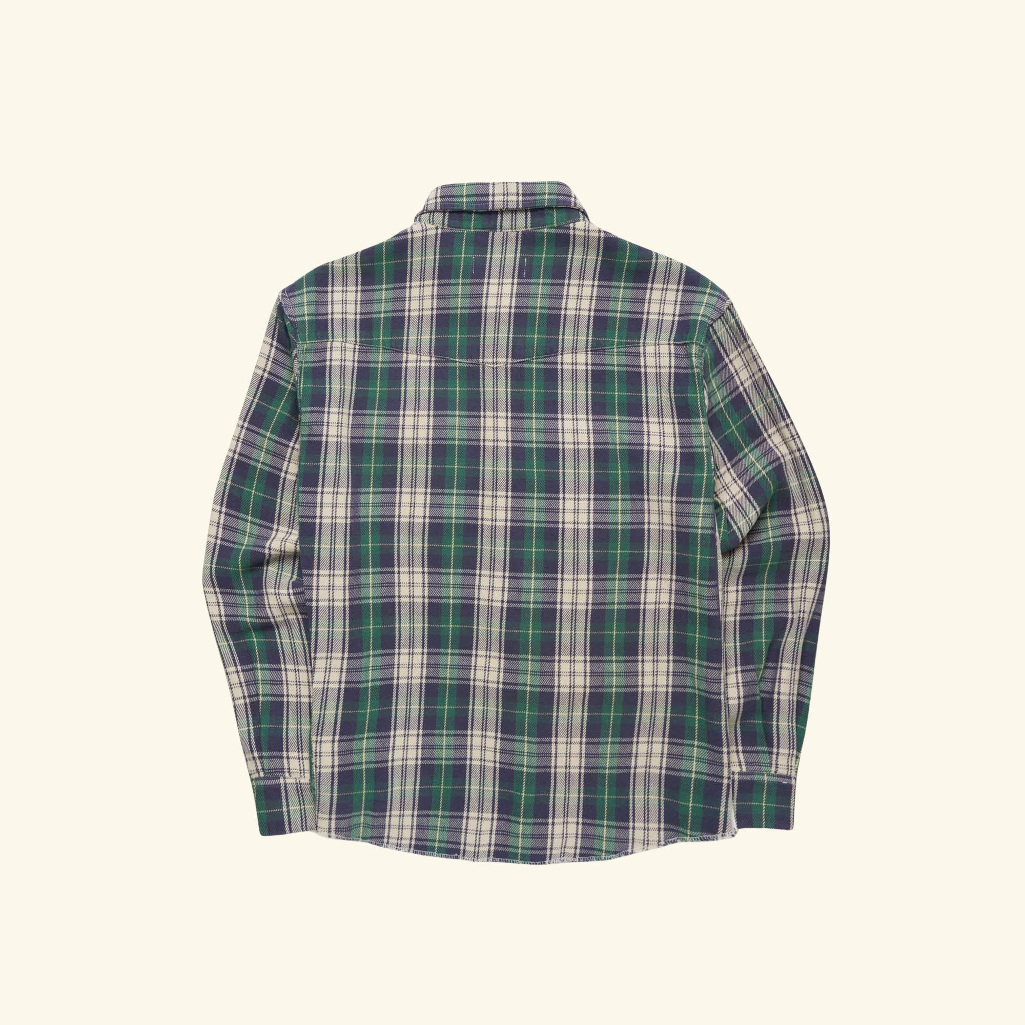 Plaid Western Shirt (Green)