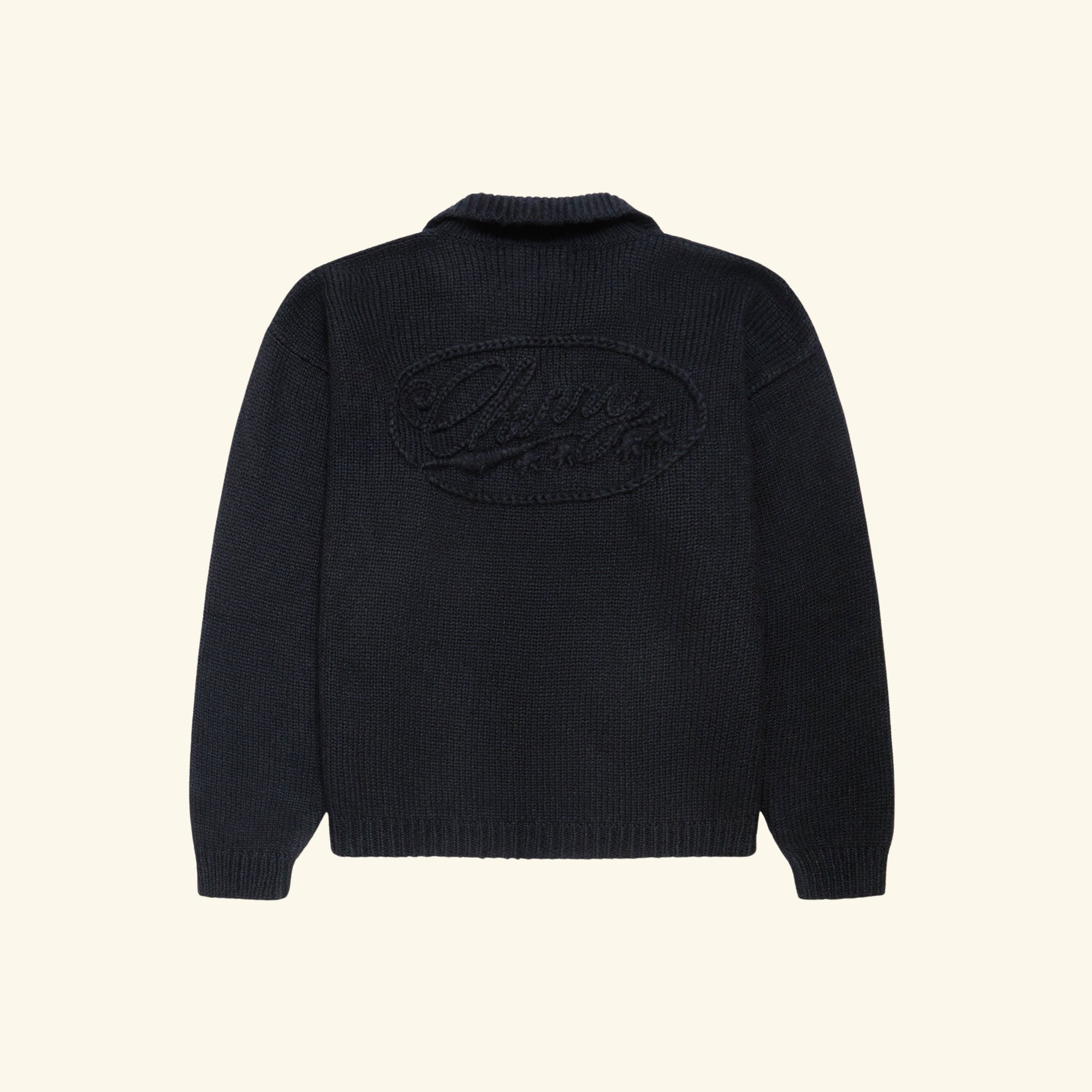 Alpaca Knit Henley (Black)