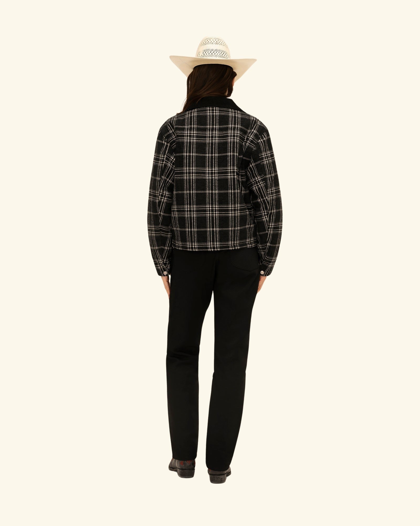 Quilted Lined Plaid Jacket