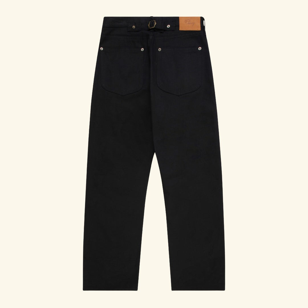 Buckle Back Denim Double Knees