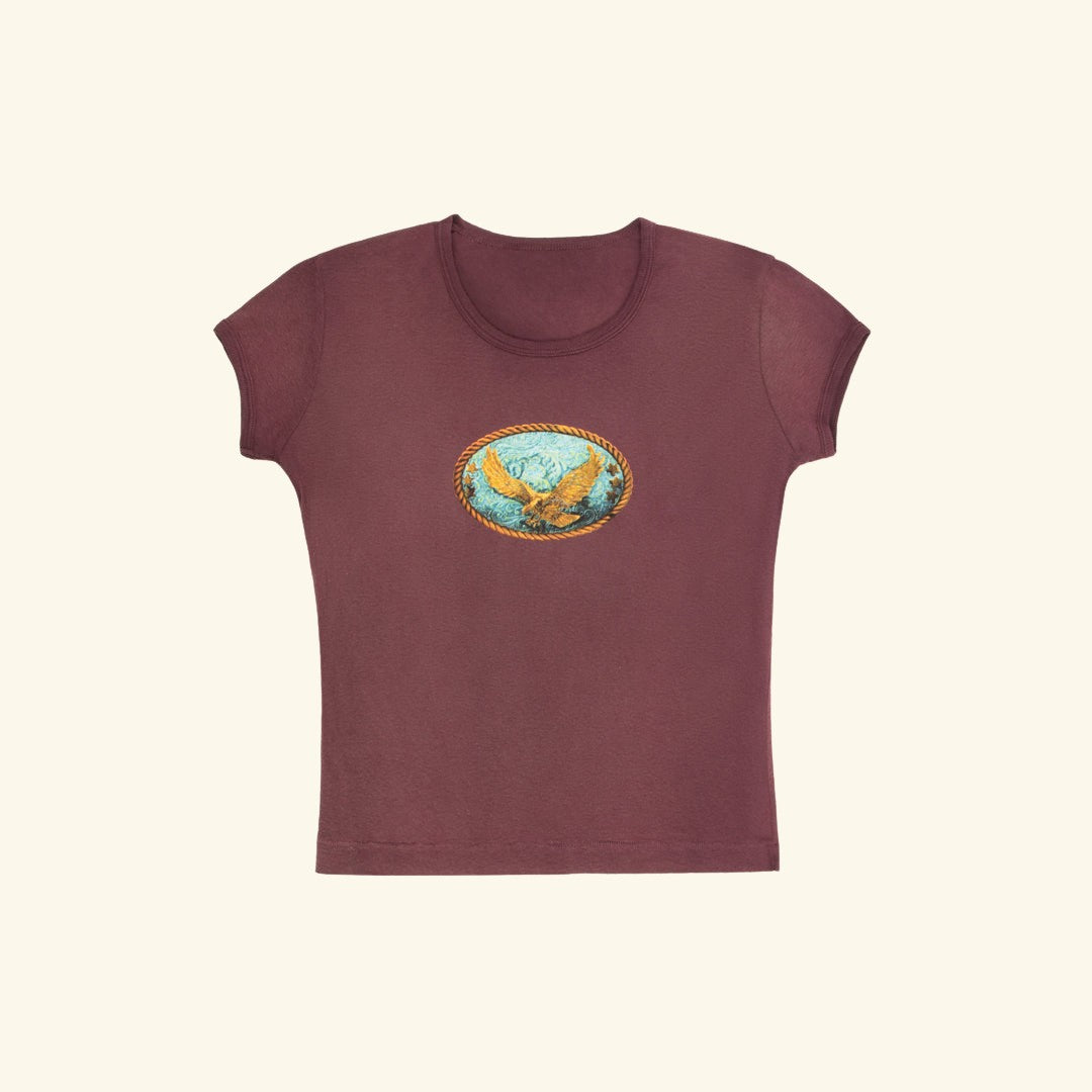 Saloon Scoop Neck Baby Tee
