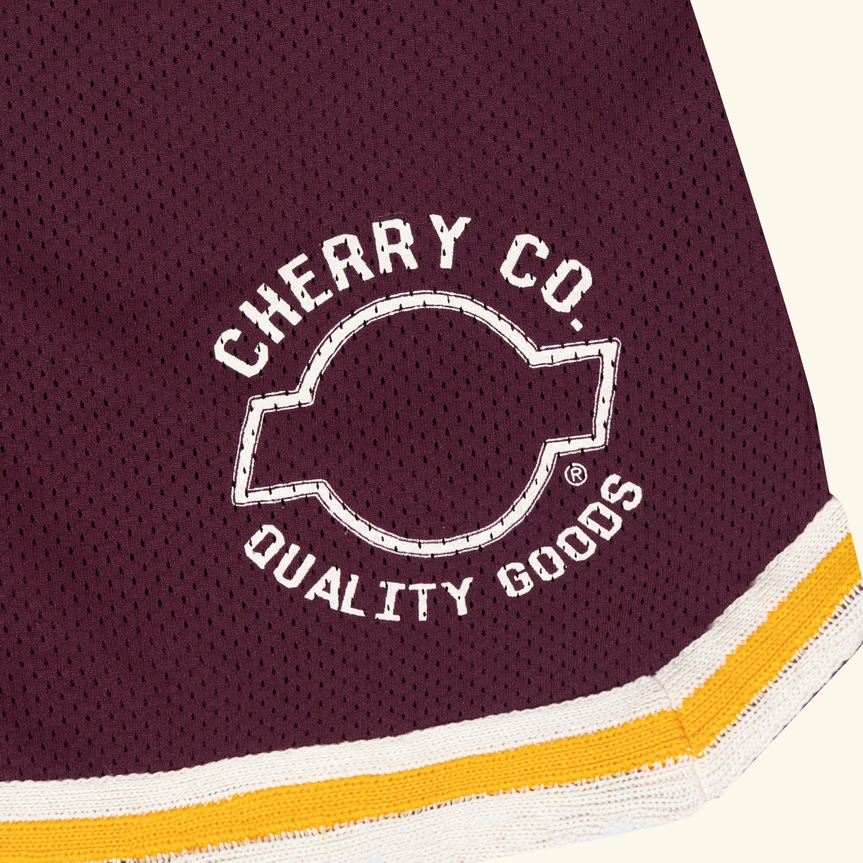 Mesh B-Ball Shorts (Maroon)