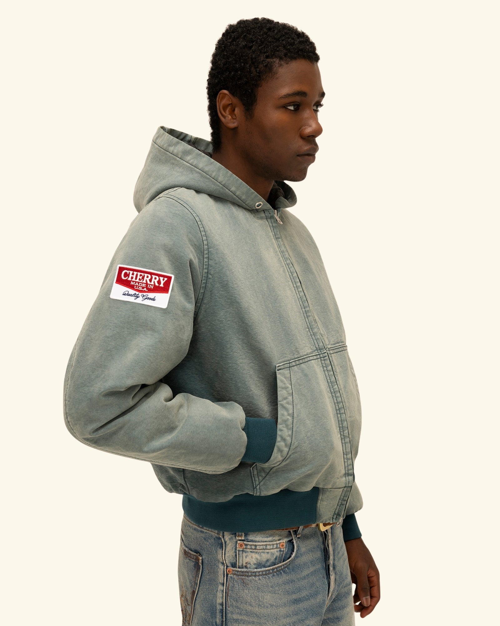 Hooded Canvas Work Jacket