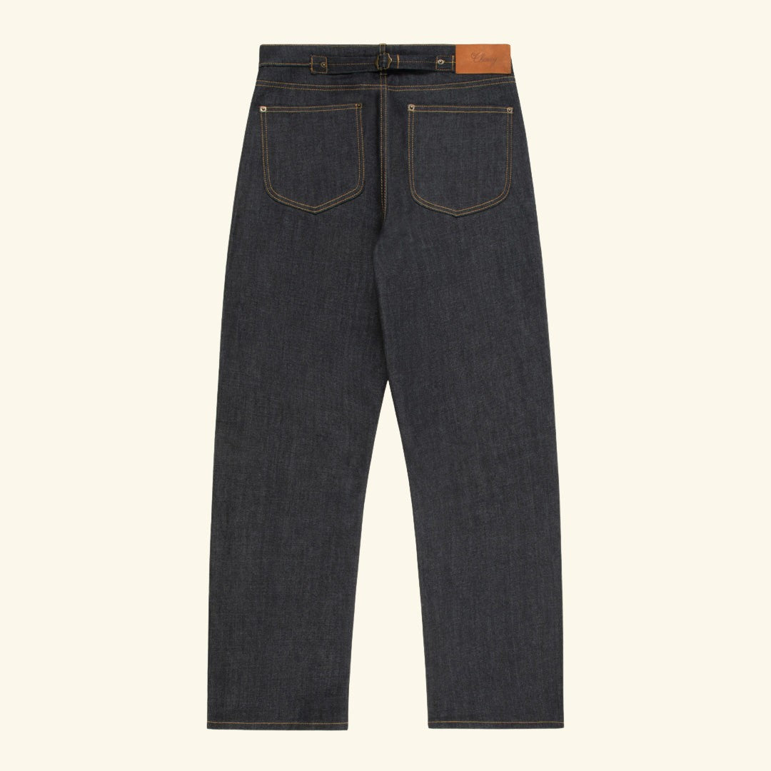 Buckle Back Denim Double Knees – CHERRY LA