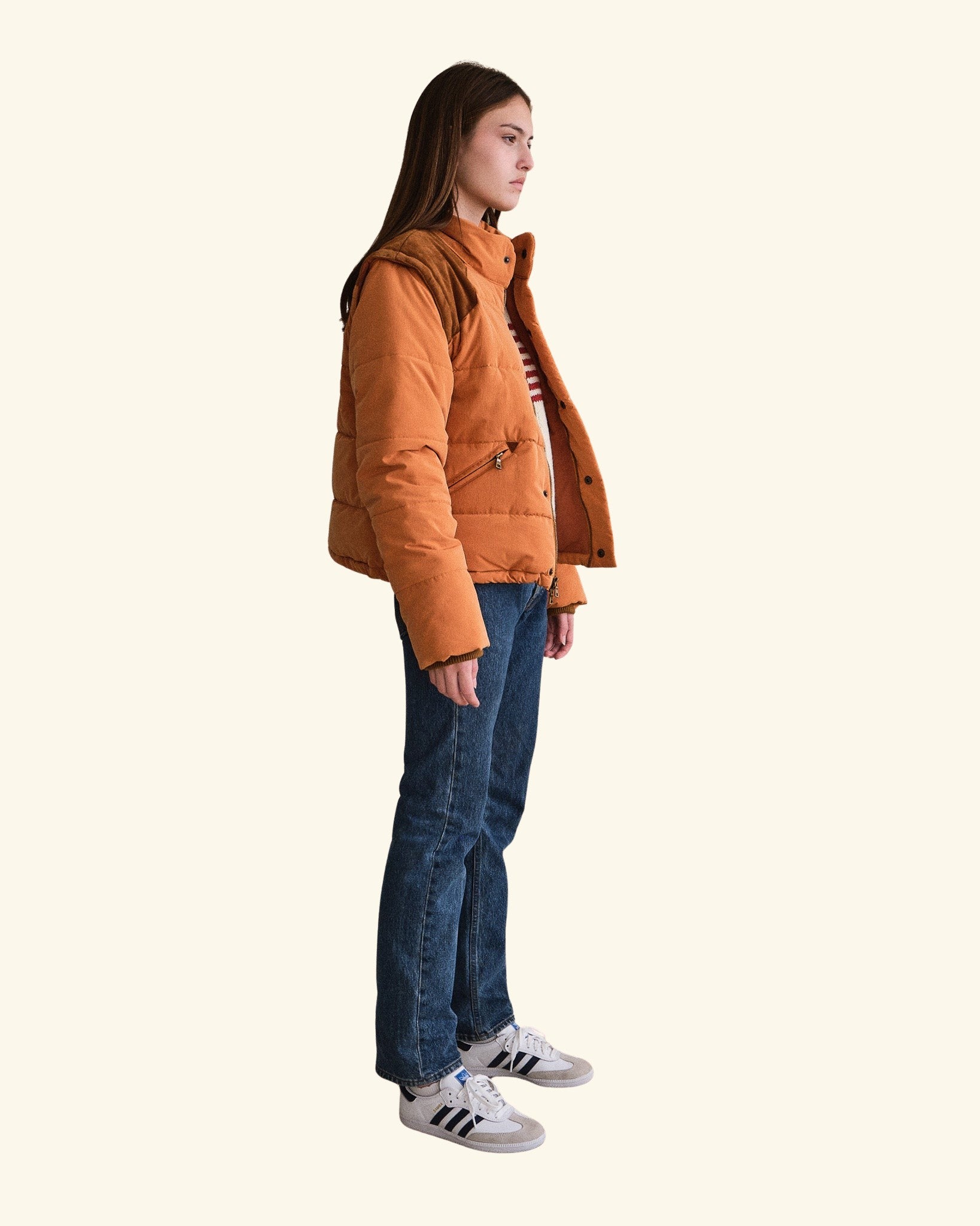 Mountain Puffer Jacket (Orange)