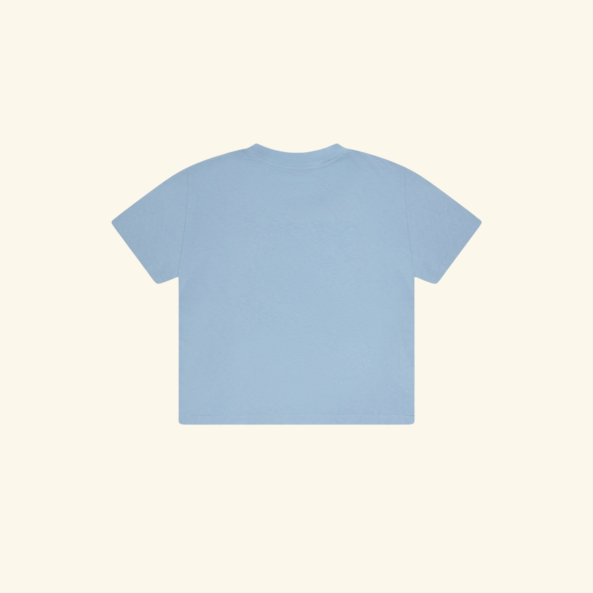 Women's Marlin Boxy Baby Tee (Light Blue)