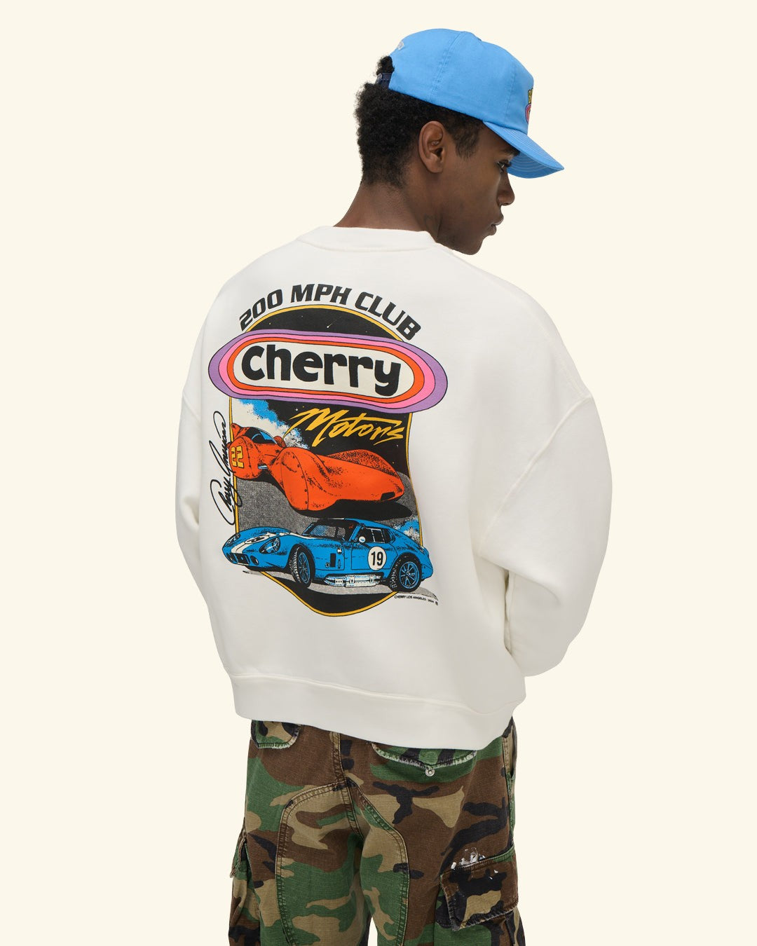 Cherry American Crewneck (Vintage White)