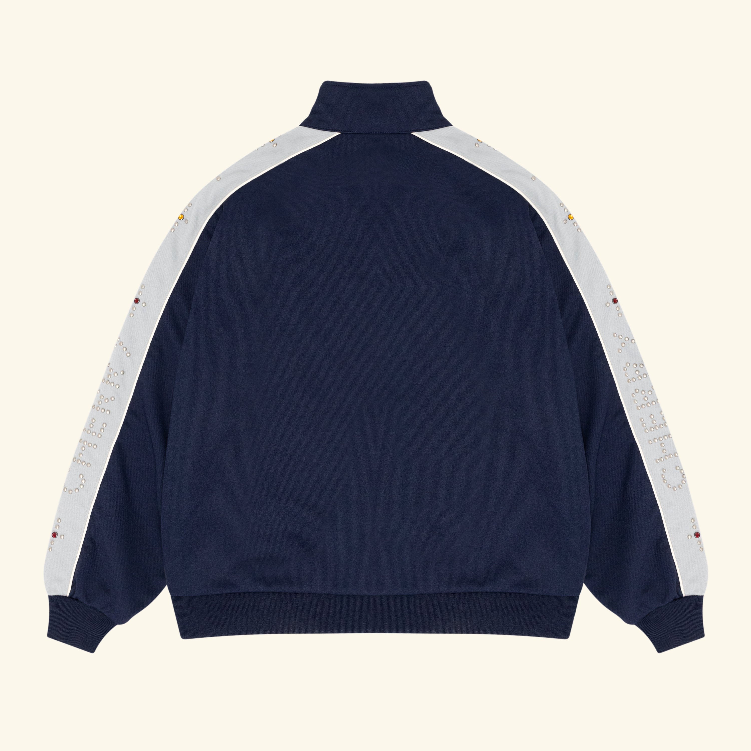 Studded Track Jacket (Navy)