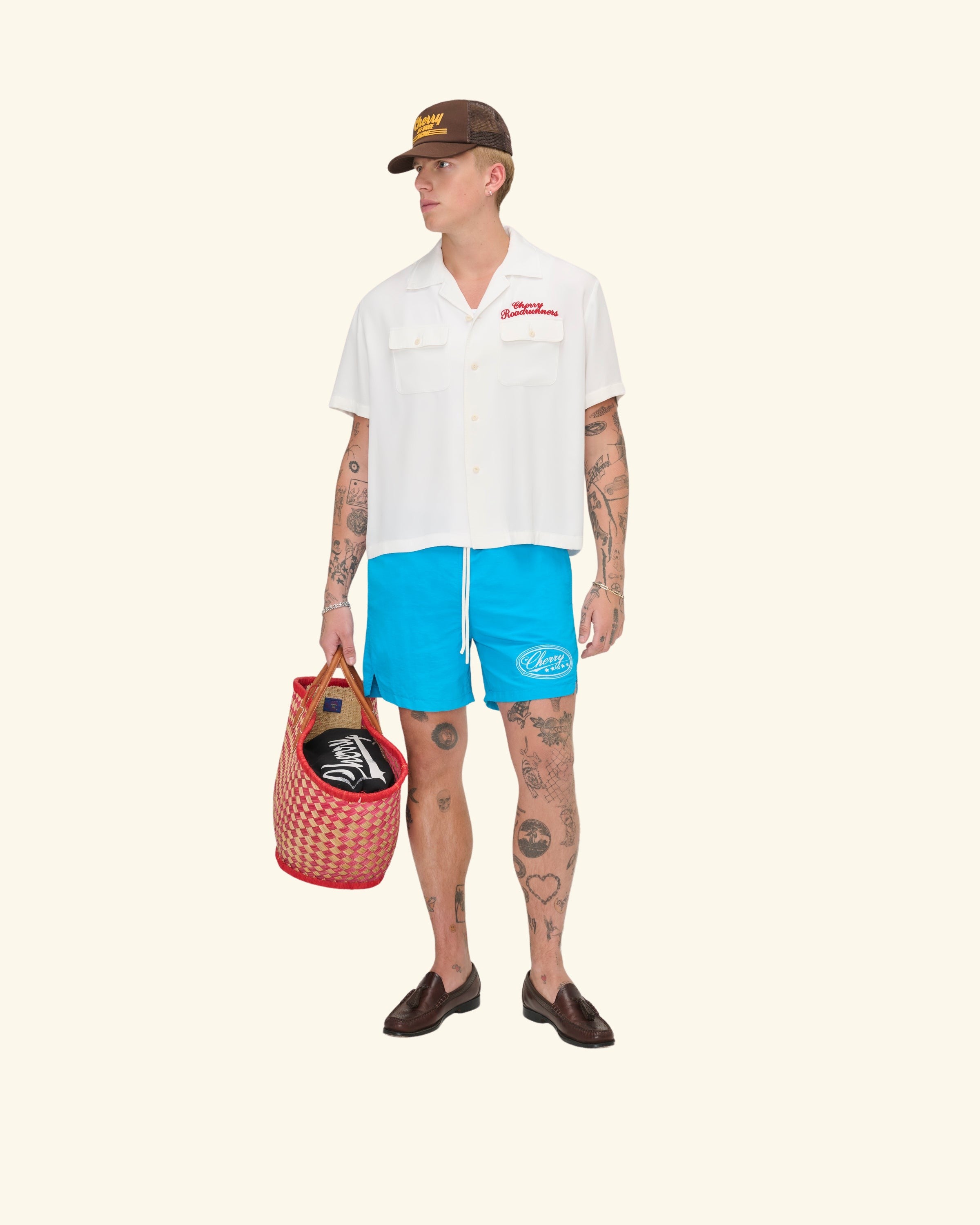 Roadrunner Bowling Shirt (White)