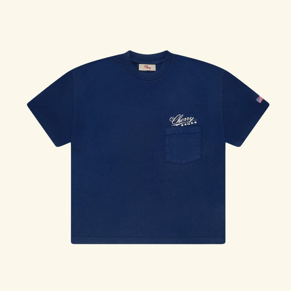 トップス cherryboy407 Five Star Boxy Pocket T-Shirt (Navy) – CHERRY LA