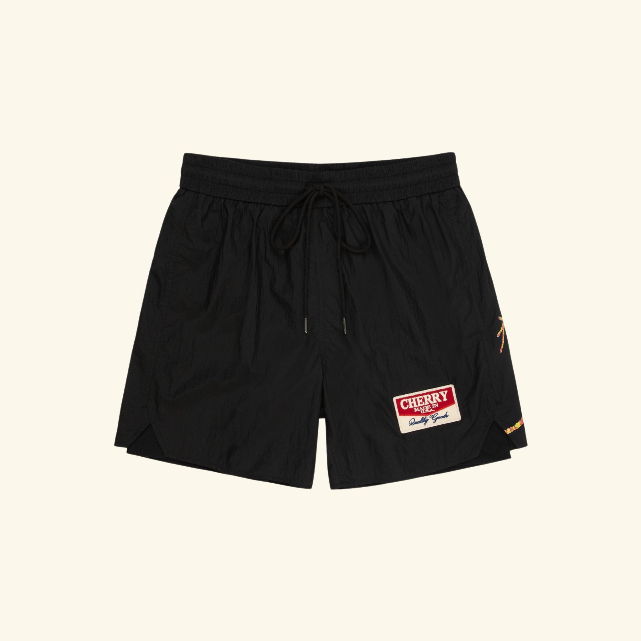 Desert Gecko Nylon Running Short (Black)