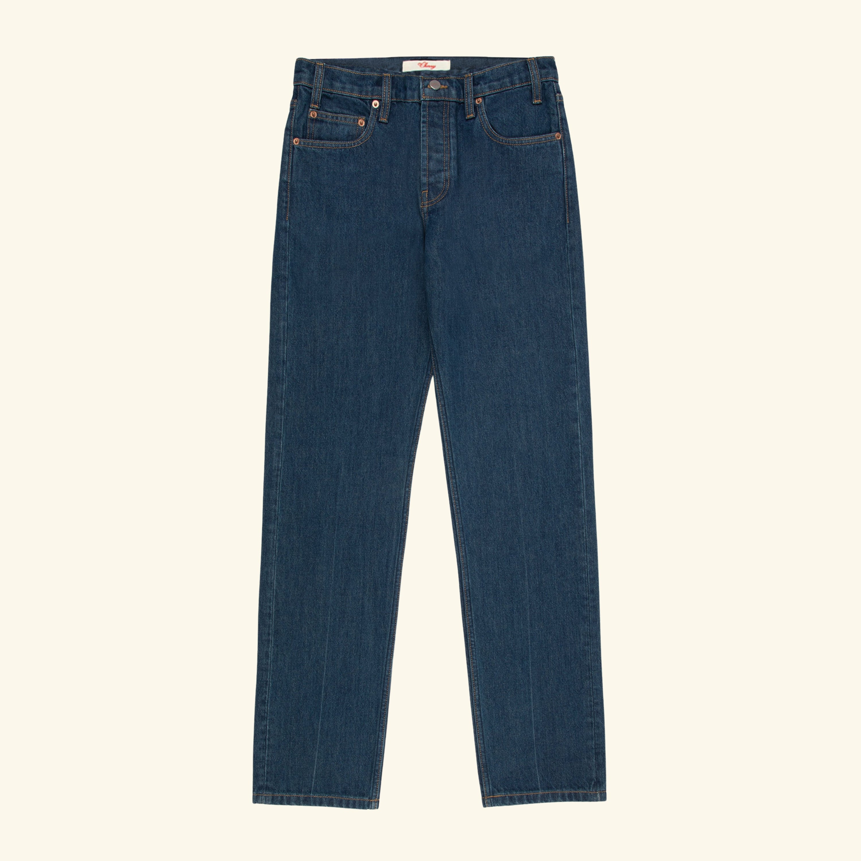 Straight 5 Pocket Jeans