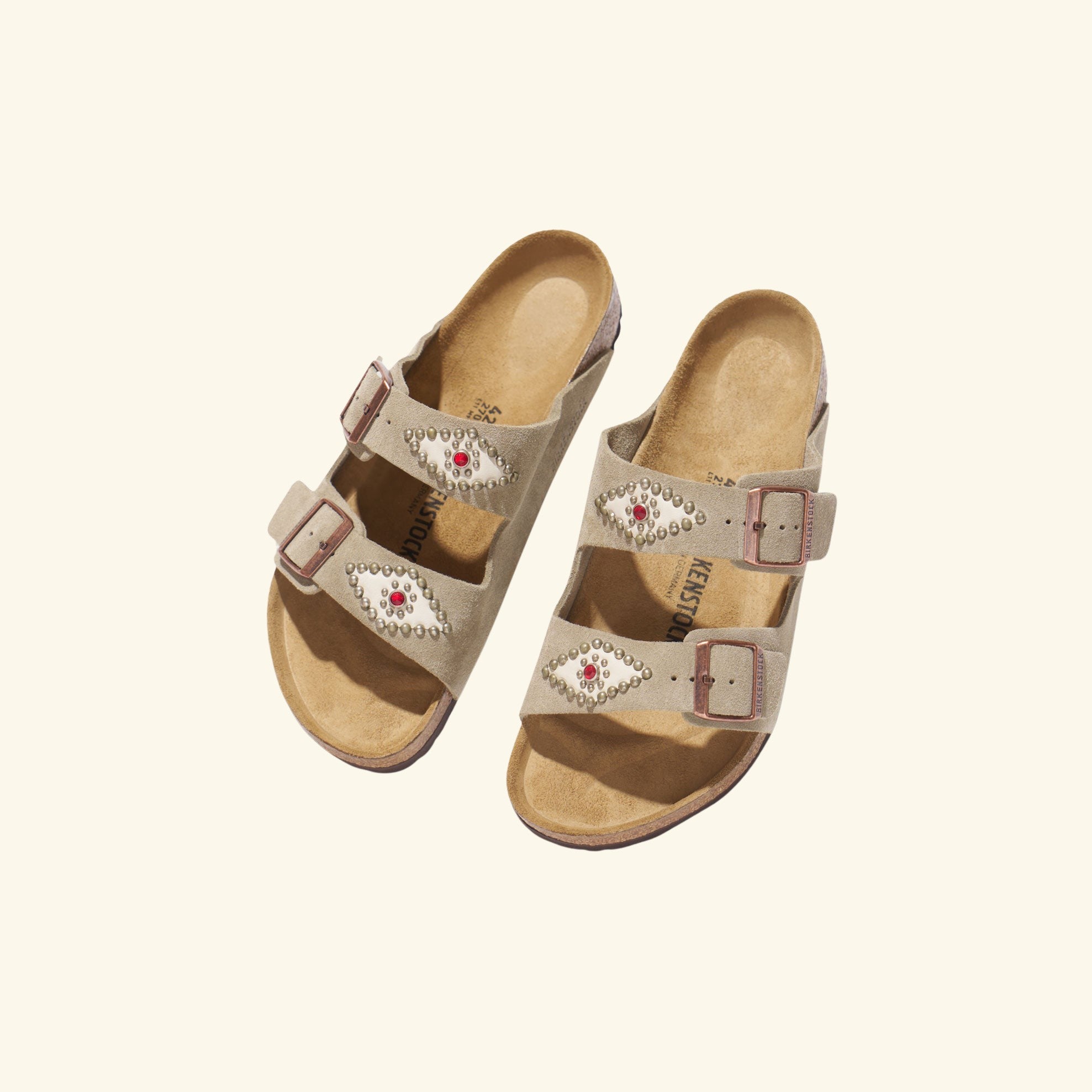 Studded Arizona Birkenstock (Taupe)