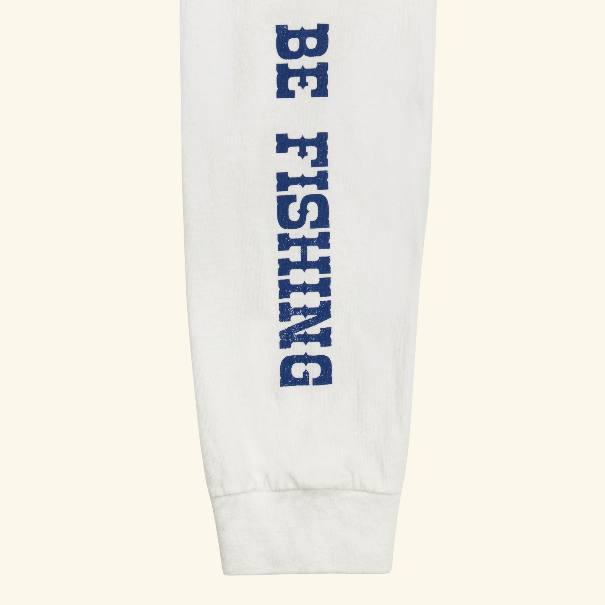 Marlin Fishing Long Sleeve T-Shirt (Vintage White)