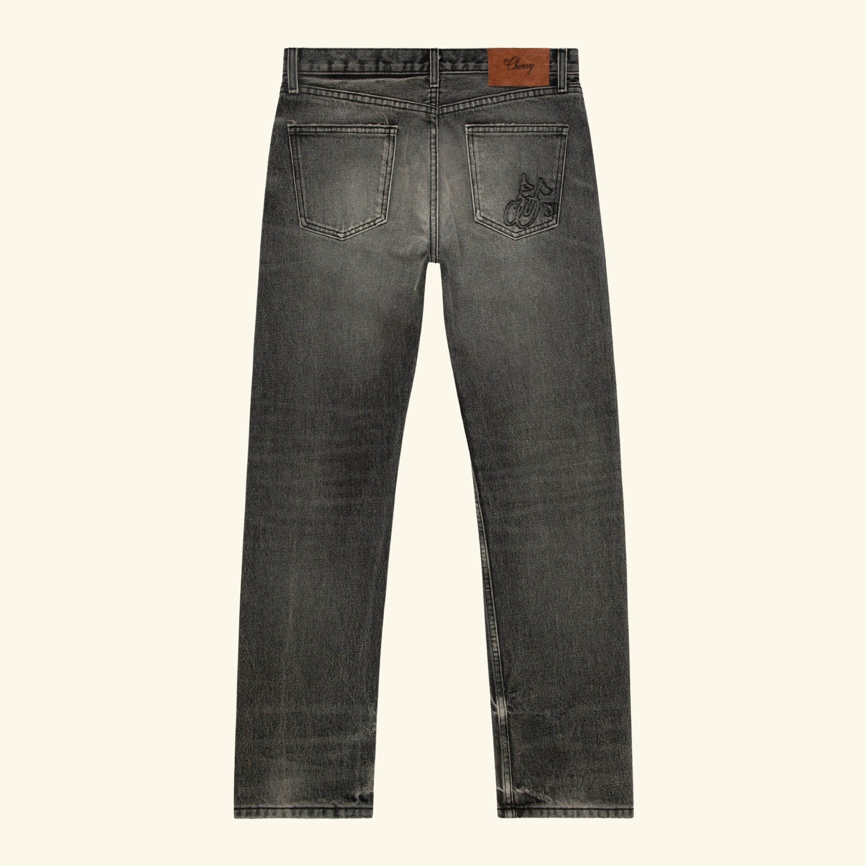 Straight 5 Pocket Denim (Grey)