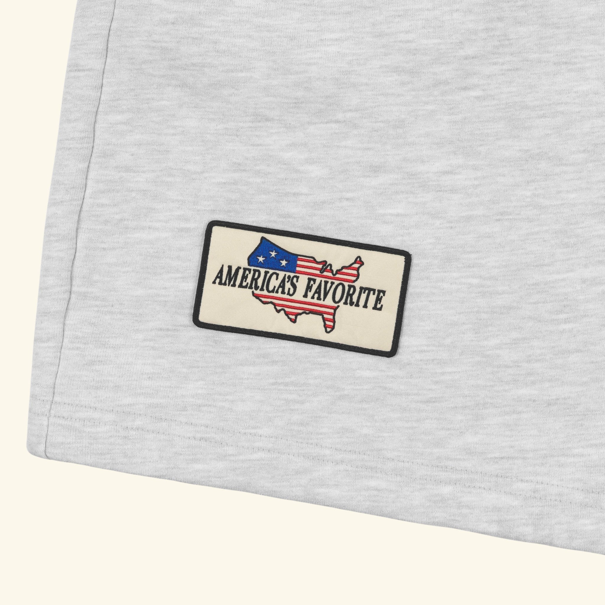 Patchwork Sweatshorts (White Heather)