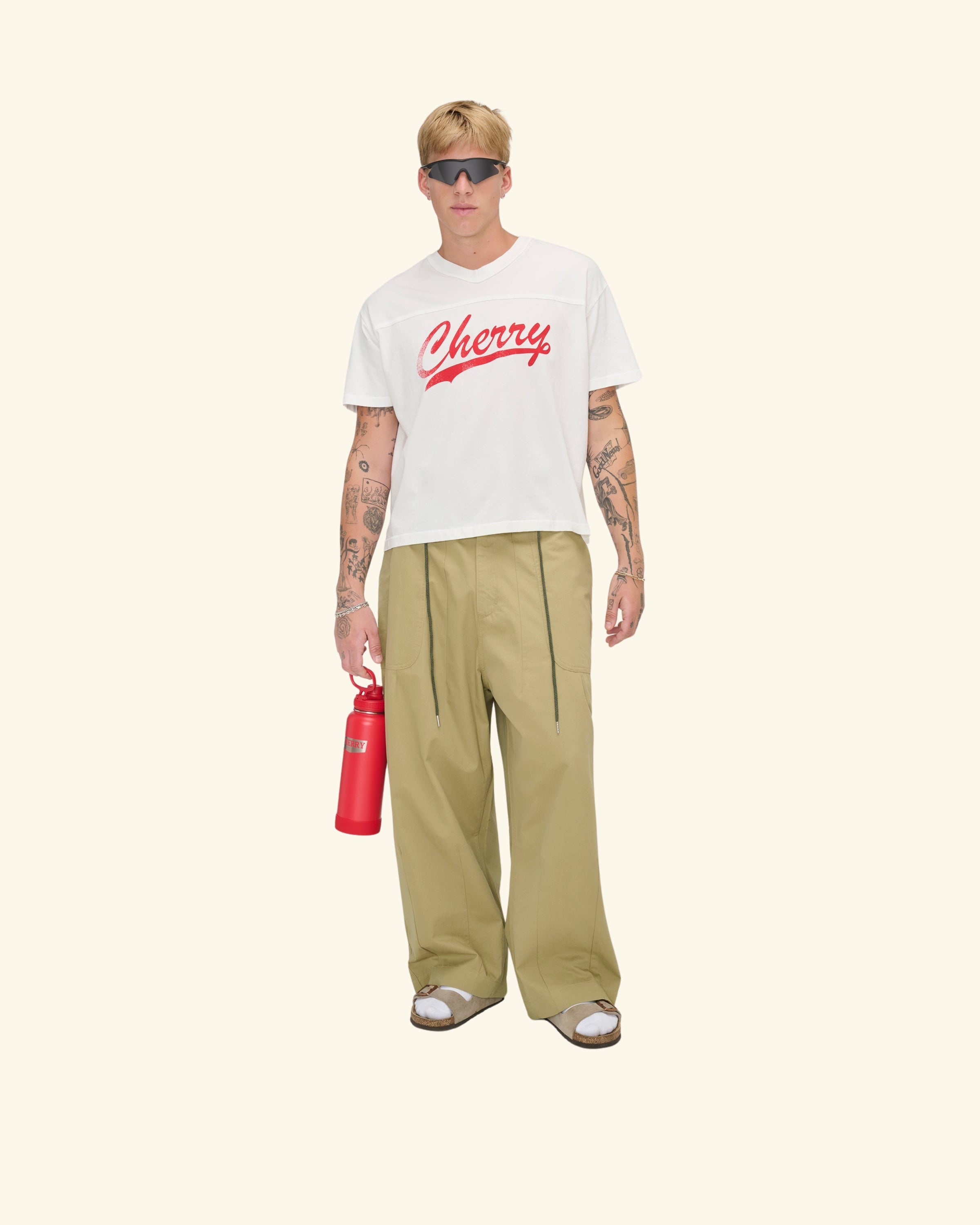 Cotton Football Boxy Jersey (Vintage White) – CHERRY LA