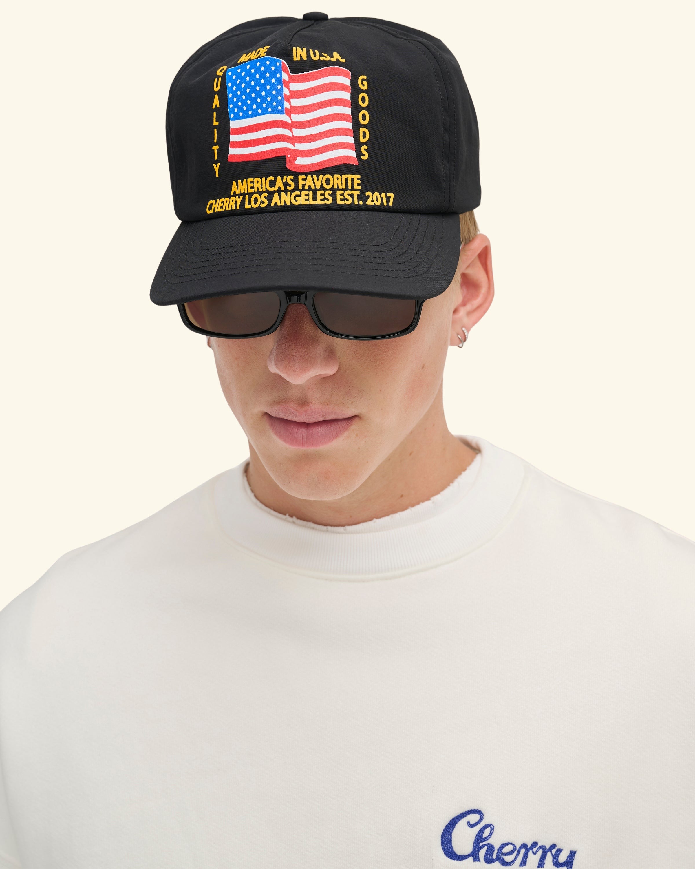 America's Favorite 5 Panel Hat (Black) – CHERRY LA