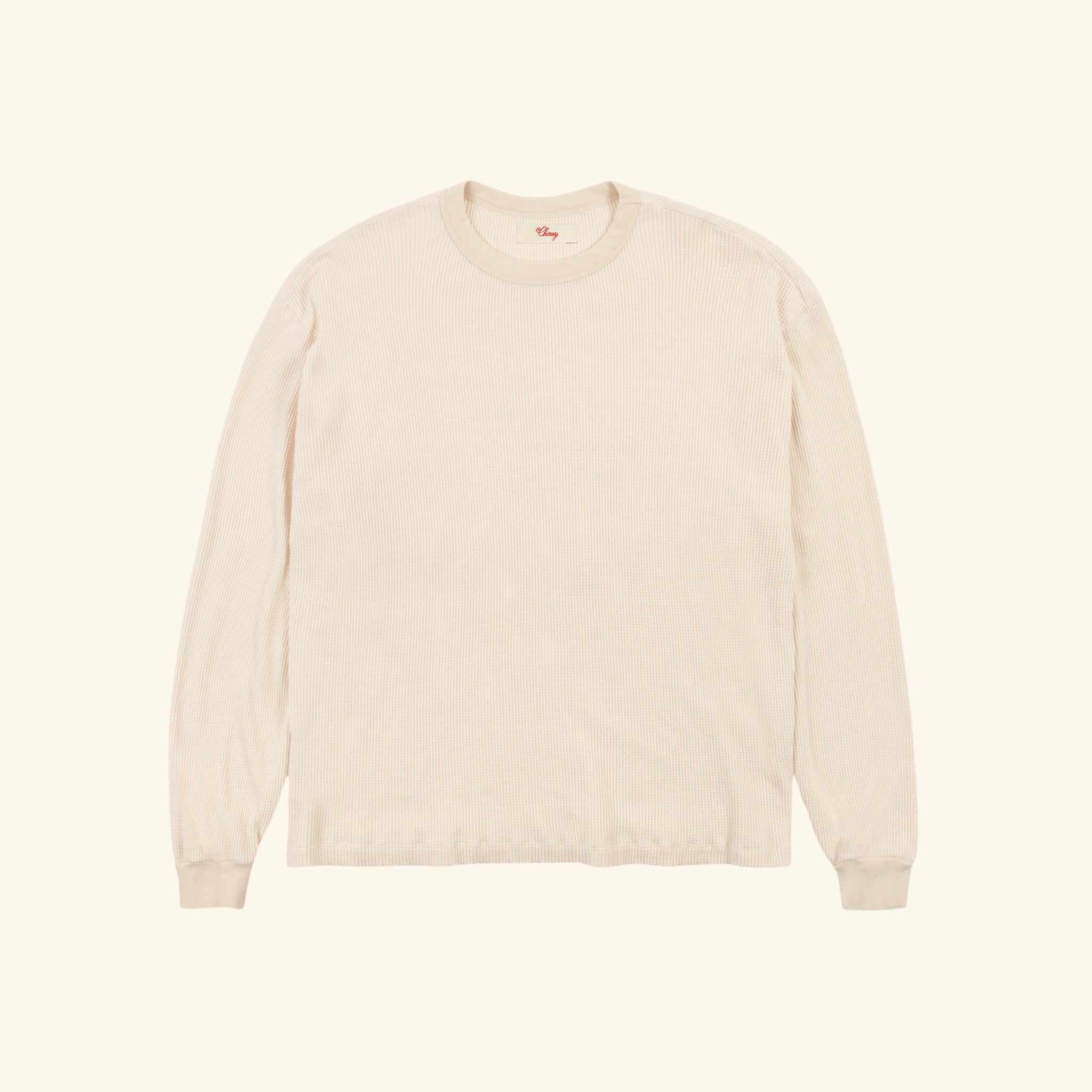 Boxy Thermal Longsleeve (Natural)