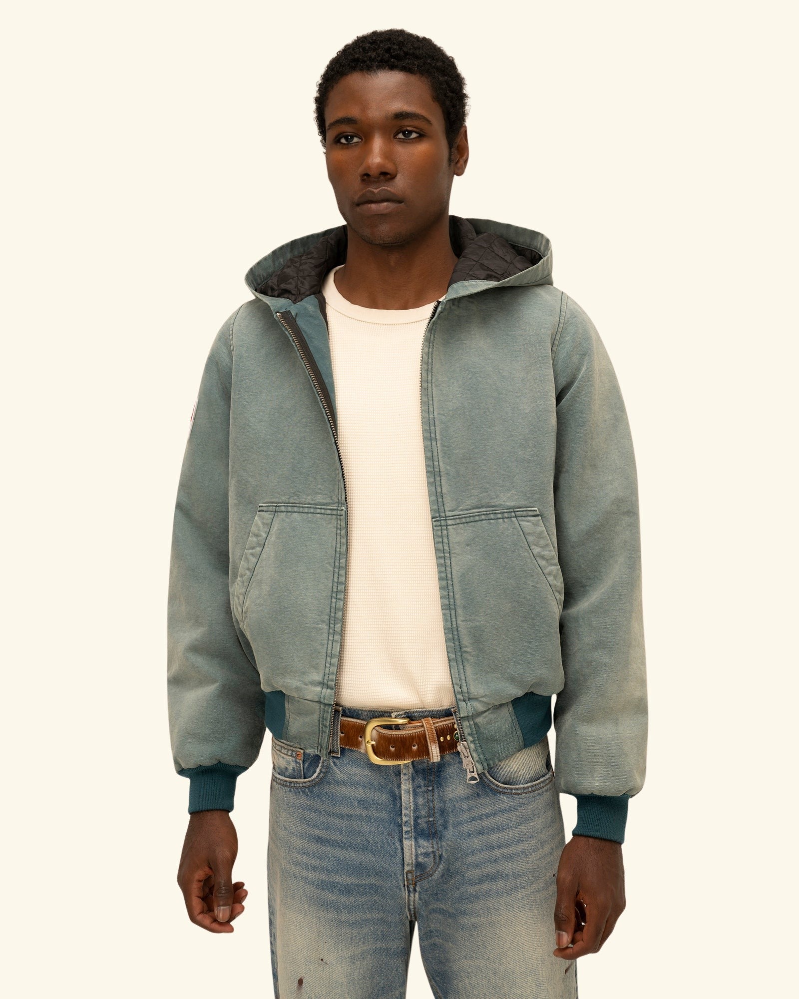Hooded Canvas Work Jacket