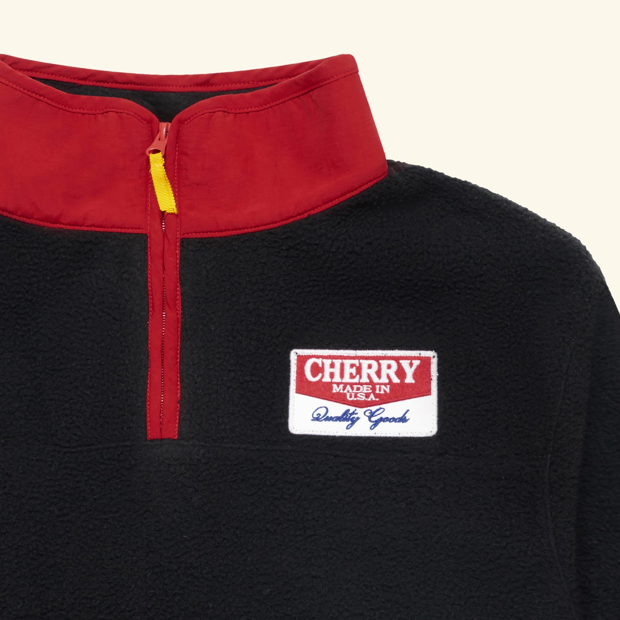 Racing Half Zip Fleece (Black/Red)